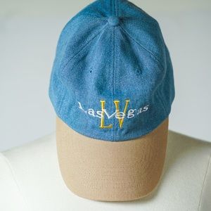 Las Vegas Denim & Tan Brim Buckle Hat